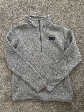 Patagonia Women's Heather Gray Half-Zip Fleece Pullover